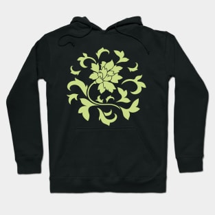 Oriental Flower – Daiquiri Green – Circular Hoodie